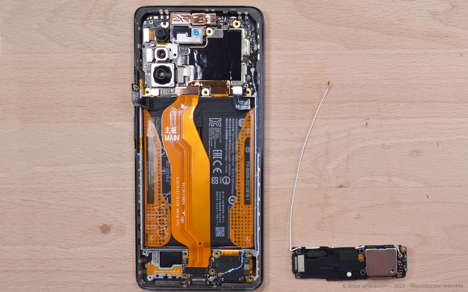 Comment remplacer l'écran seul (vitre + LCD) sur 11T PRO photo 4