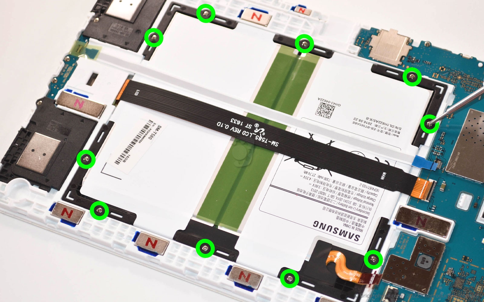 Comment changer la batterie sur Galaxy Tab A 10-1 2016 (SM-T580-SM-T585) photo 1