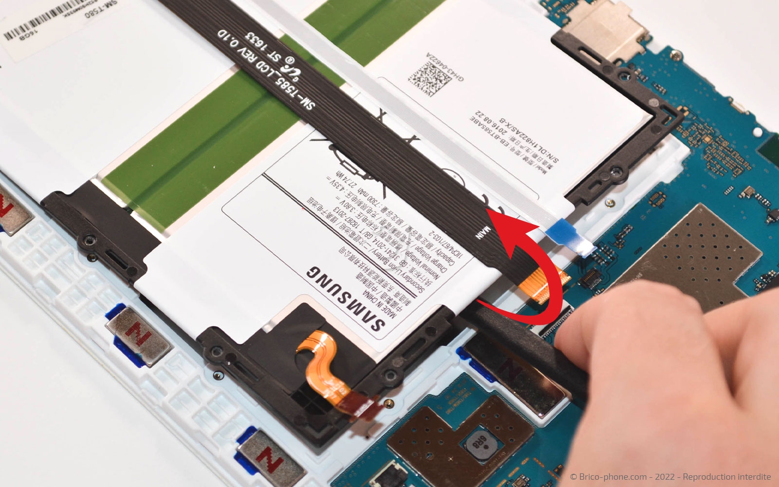 Comment changer la batterie sur Galaxy Tab A 10-1 2016 (SM-T580-SM-T585) photo 2