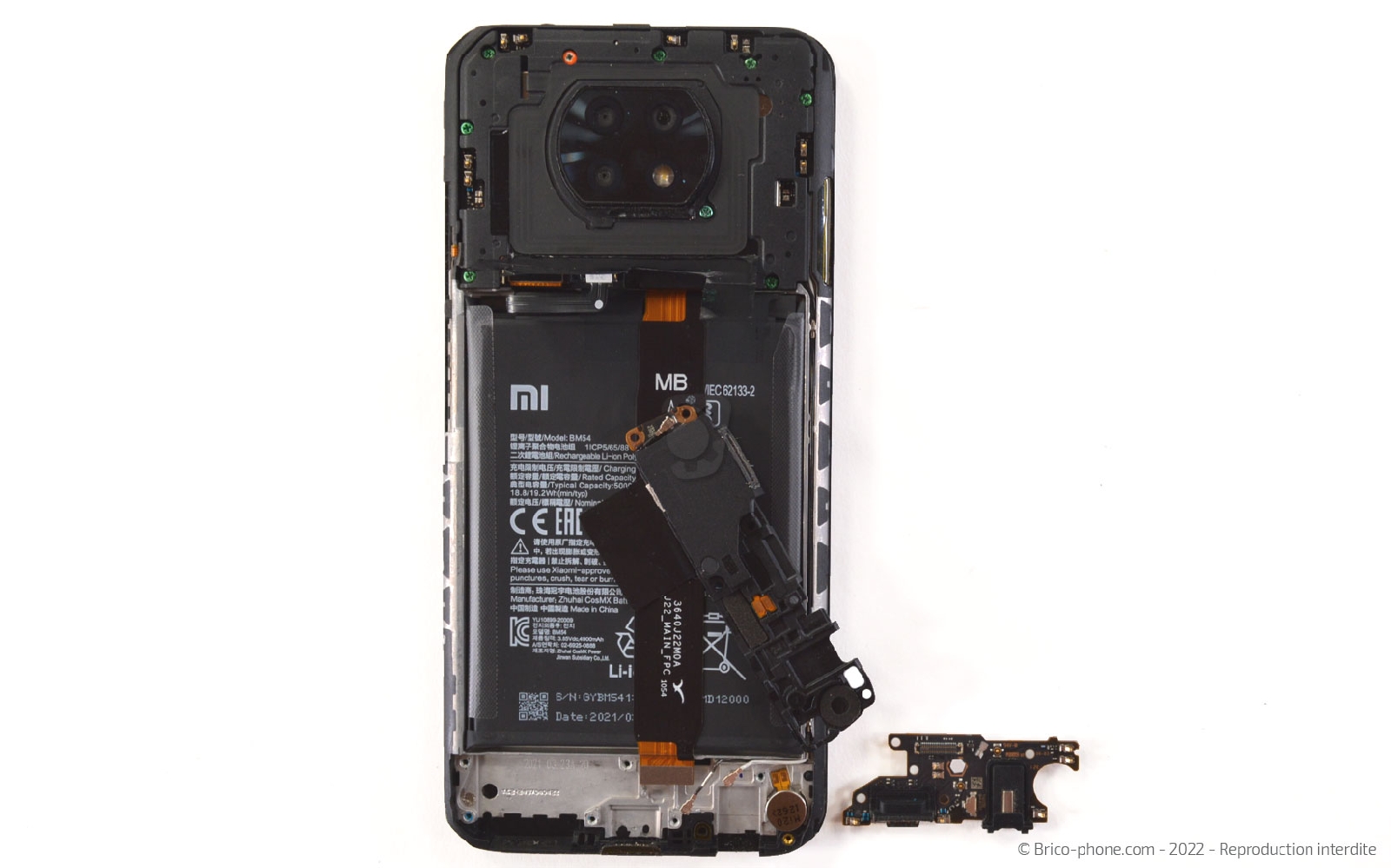 Comment changer le connecteur de charge sur Redmi note 9T photo 4