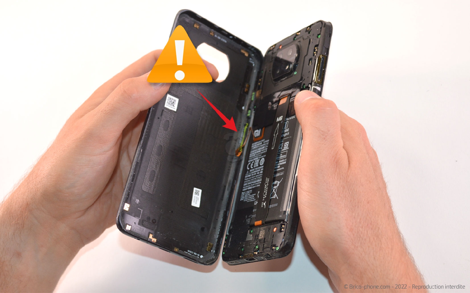 Comment changer la coque arrière  sur Redmi note 9T photo 3