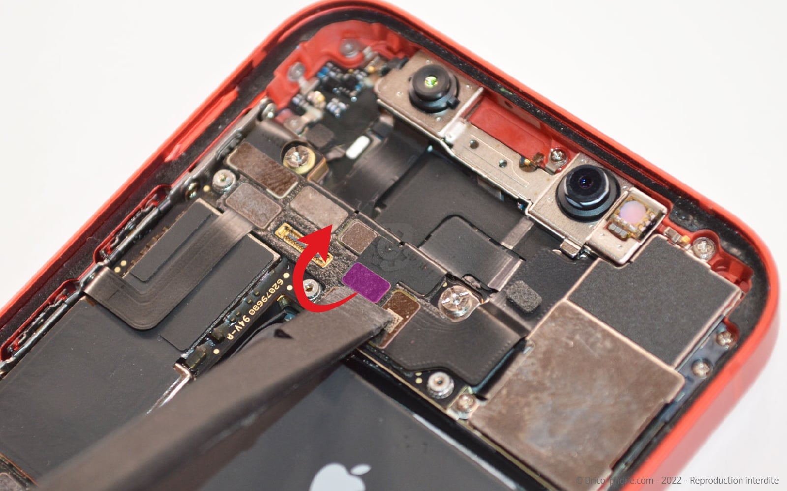 Écran Complet Remplacement Pour IPhone 8 Noir 4,7" Avec Outils - Caméra Frontale, Capteur, Haut-Parleur Inclus