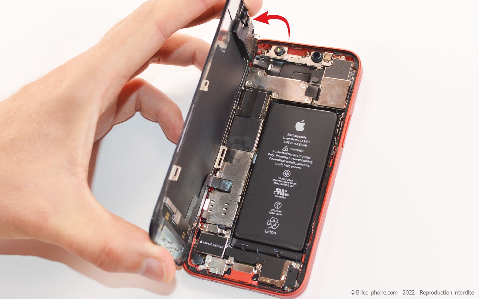 Comment remplacer la caméra Face ID  sur iPhone 12 Mini photo 4