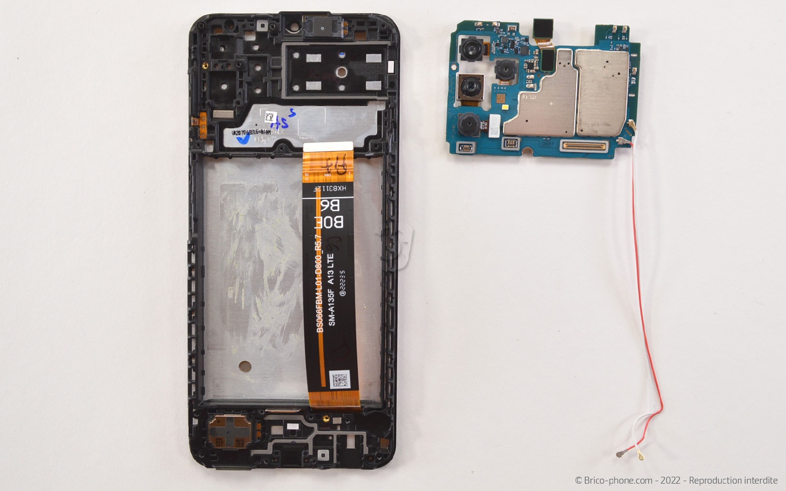 Comment changer le bloc écran sur Galaxy A13 photo 3