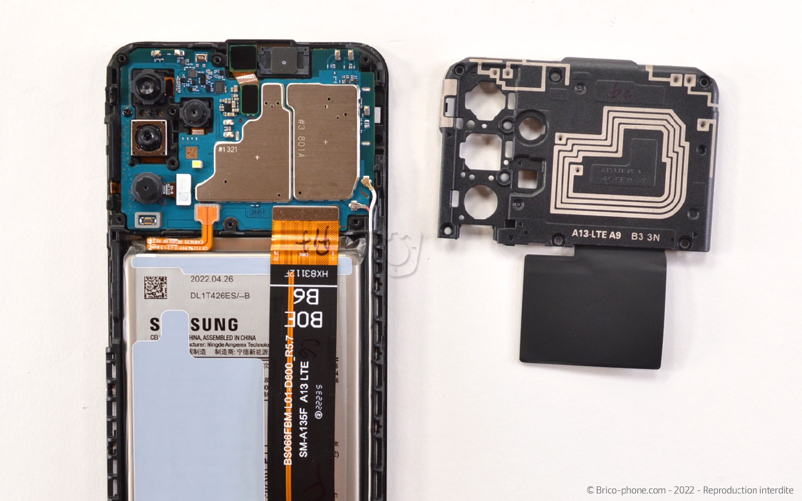 Comment changer le bloc écran sur Galaxy A13 photo 4