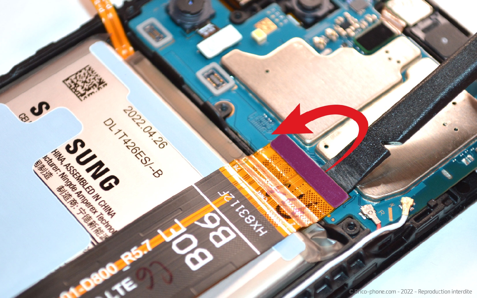 Comment changer la batterie sur Galaxy A13 photo 2