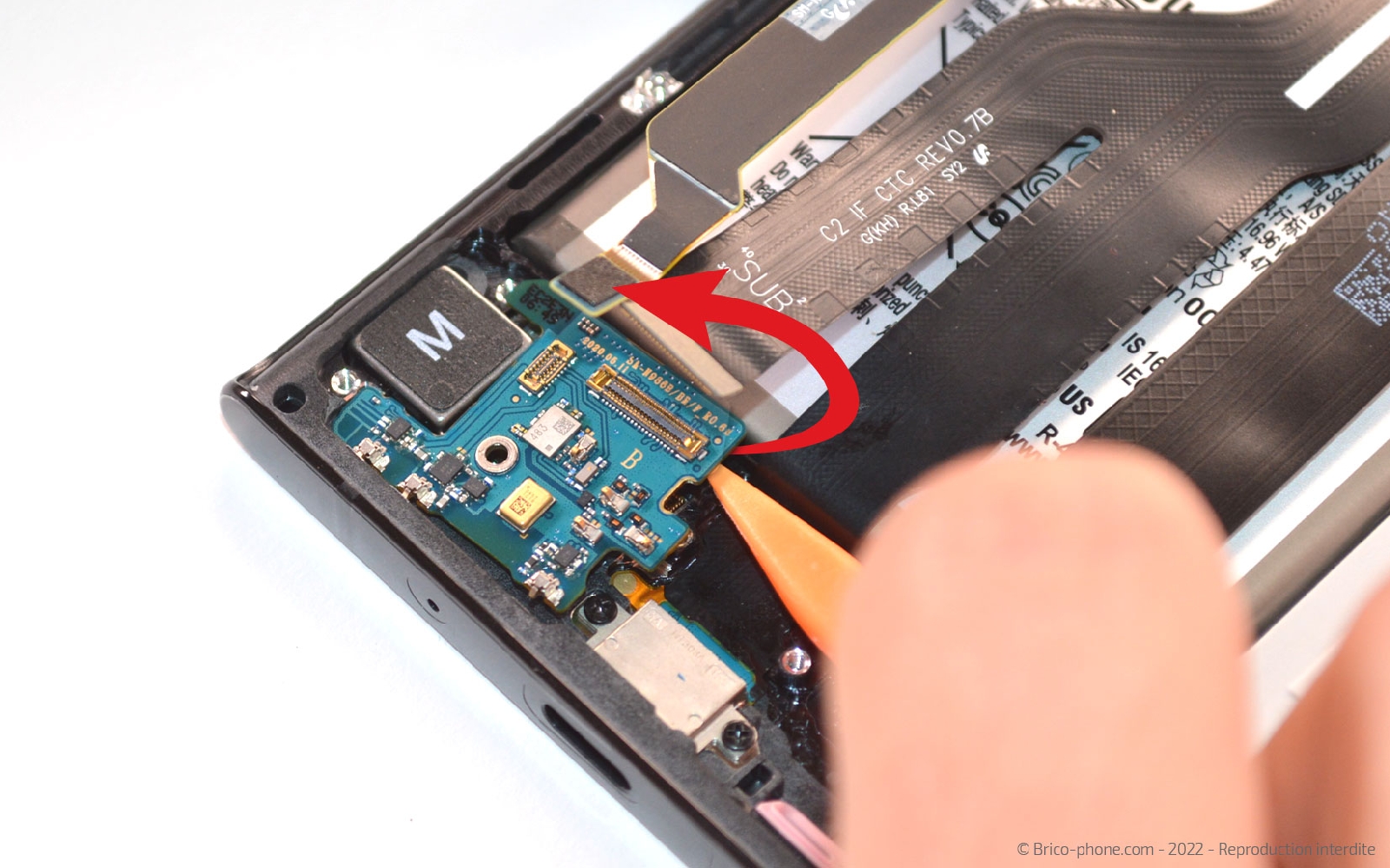 Comment changer le connecteur de charge sur Galaxy Note 20 Ultra 5G photo 3