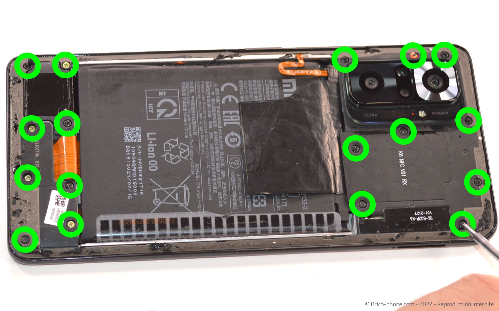 Comment remplacer le connecteur de charge sur Redmi Note 10 Pro photo 1