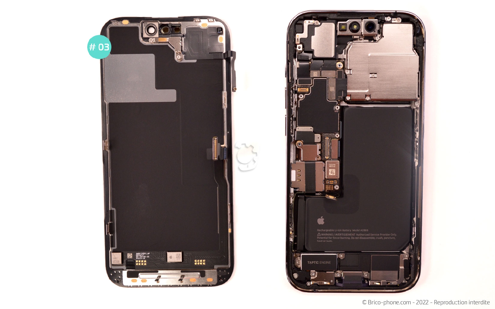 Comment remplacer l'écran  sur iPhone 14 Pro photo 3