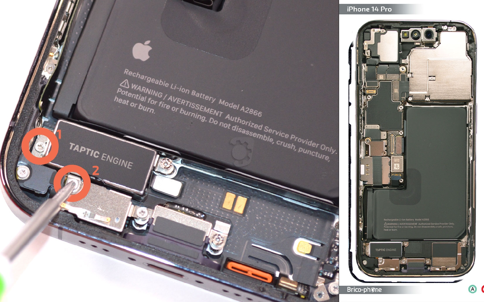 Comment changer la batterie sur iPhone 14 Pro photo 1