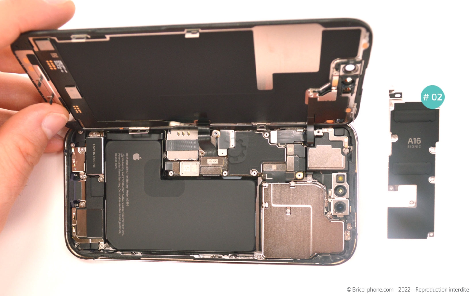 Comment changer la batterie sur iPhone 14 Pro photo 3