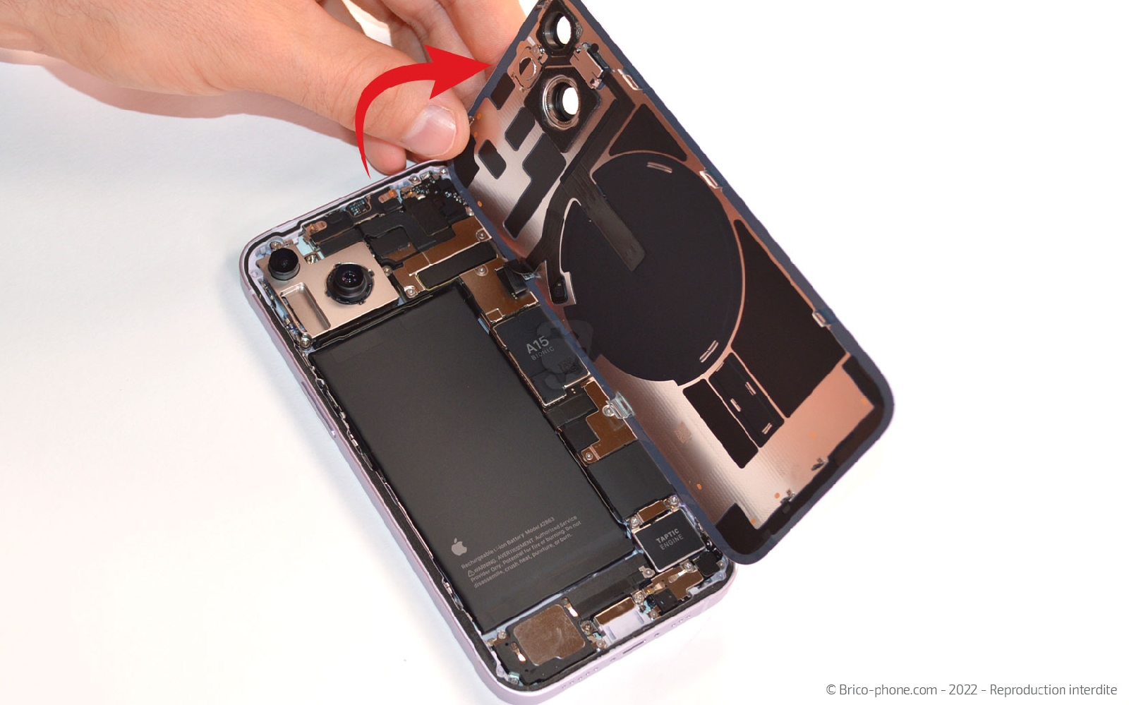 Comment changer le Taptic Engine (vibreur) sur iPhone 14 photo 2