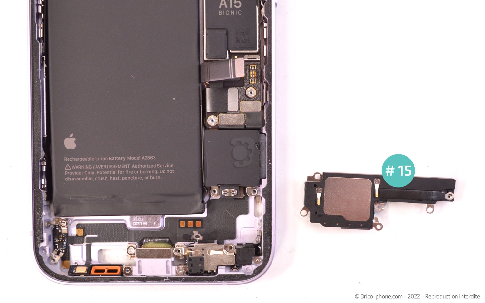 Comment changer le haut-parleur externe sur iPhone 14 photo 4