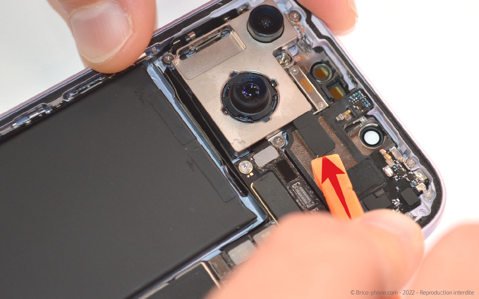 Comment changer le haut-parleur interne sur iPhone 14 photo 1