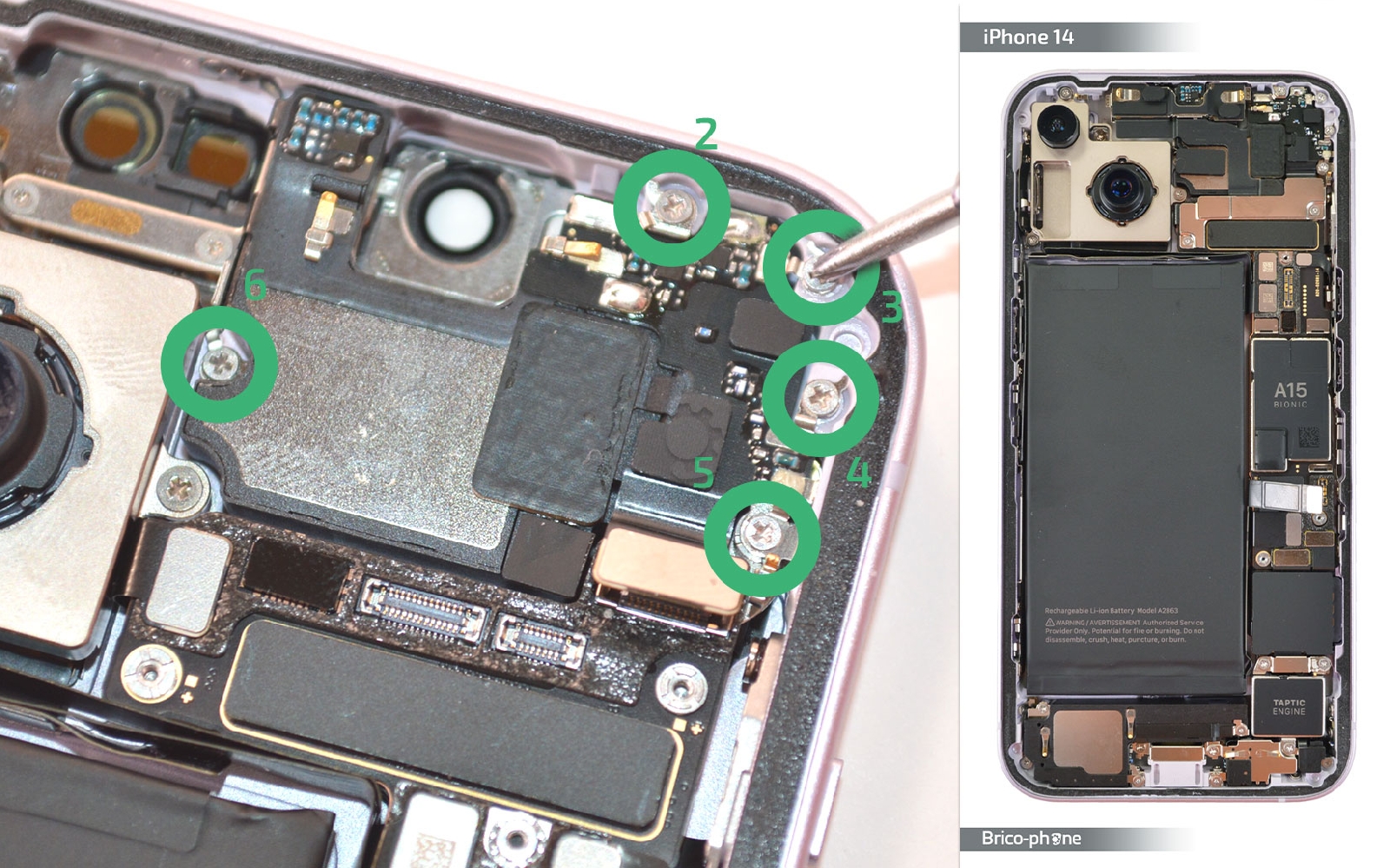 Comment changer le haut-parleur interne sur iPhone 14 photo 3