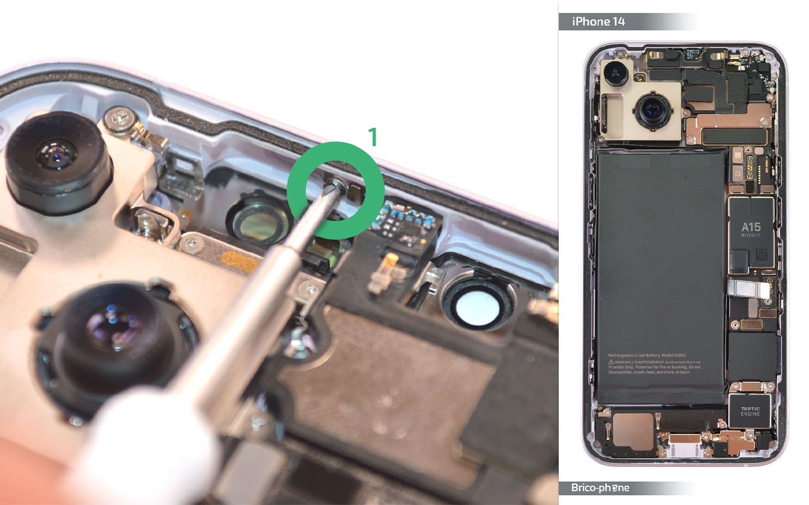 Comment changer le haut-parleur interne sur iPhone 14 photo 4