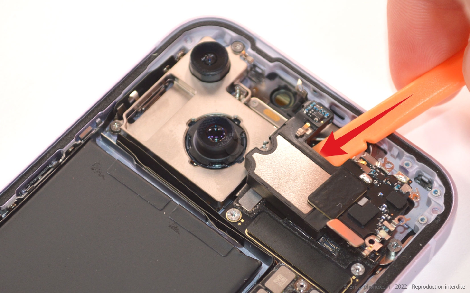 Comment changer le haut-parleur interne sur iPhone 14 photo 1