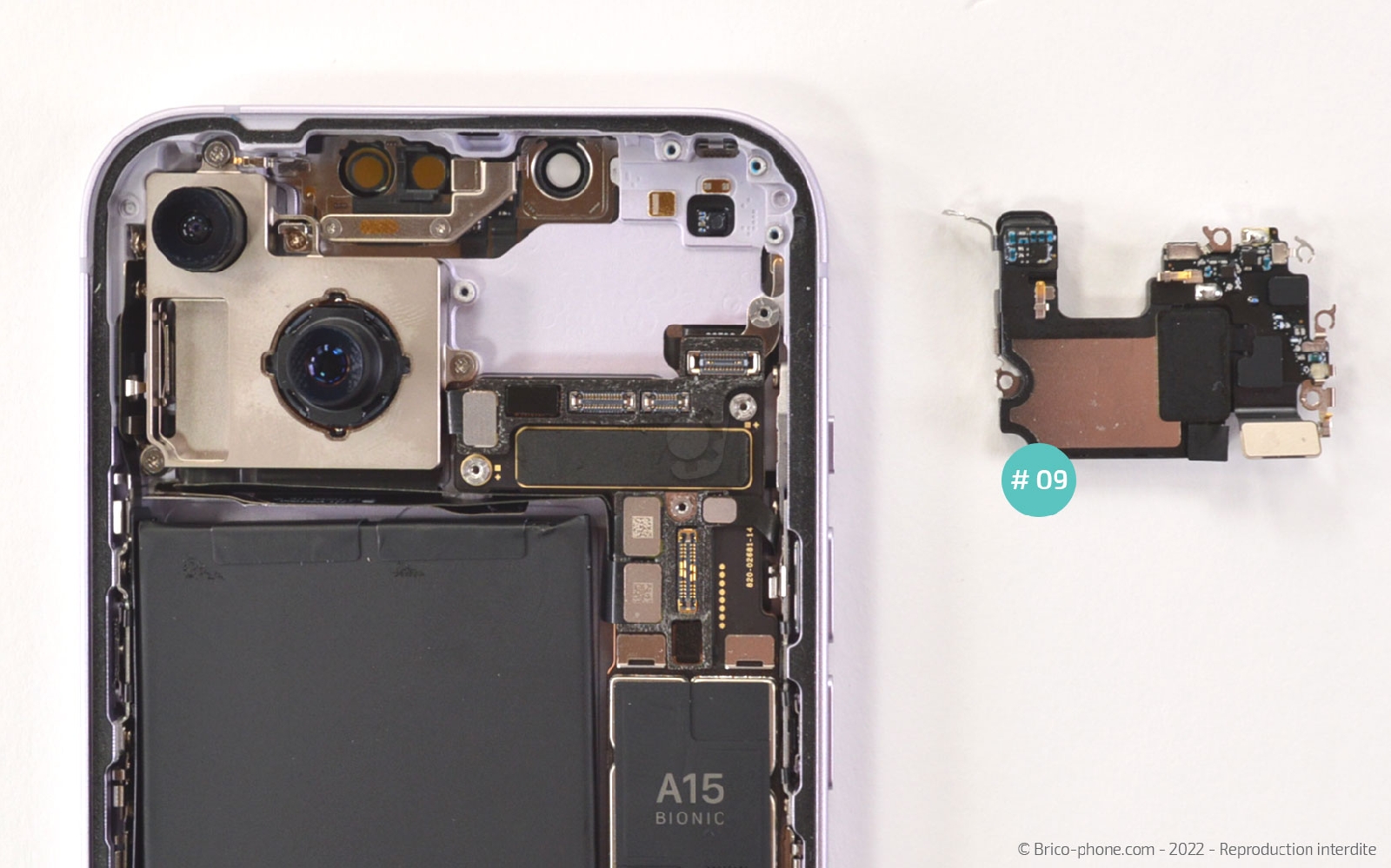 Comment changer le haut-parleur interne sur iPhone 14 photo 2