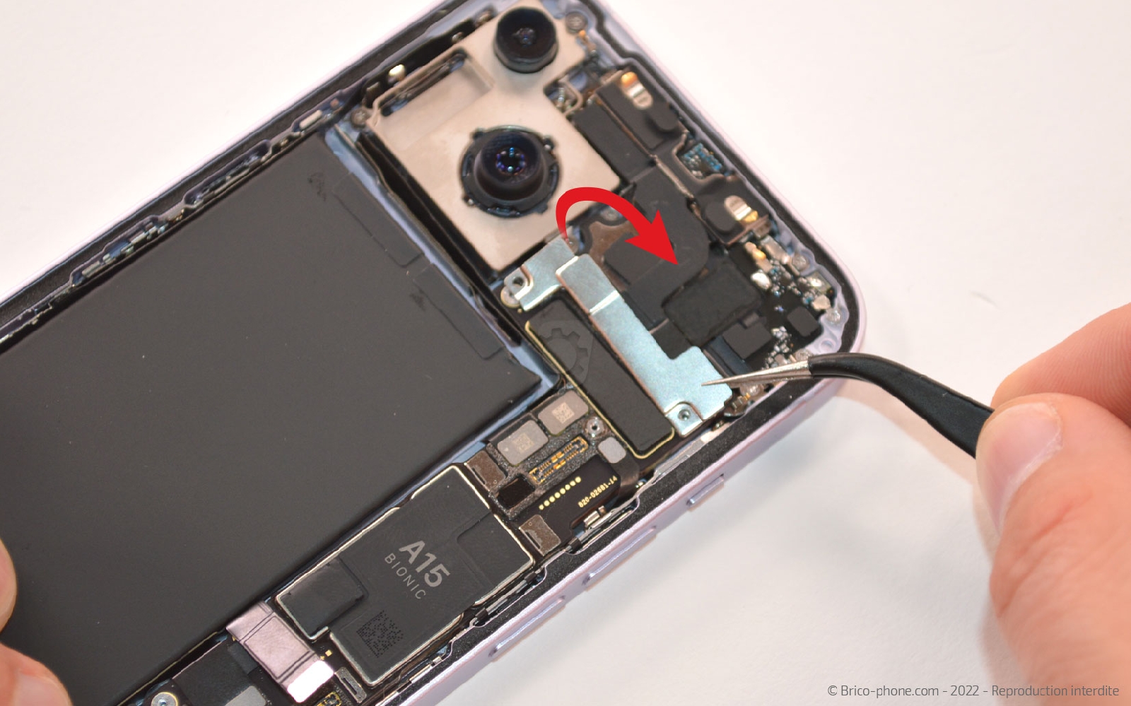 Comment changer le haut-parleur interne sur iPhone 14 photo 2