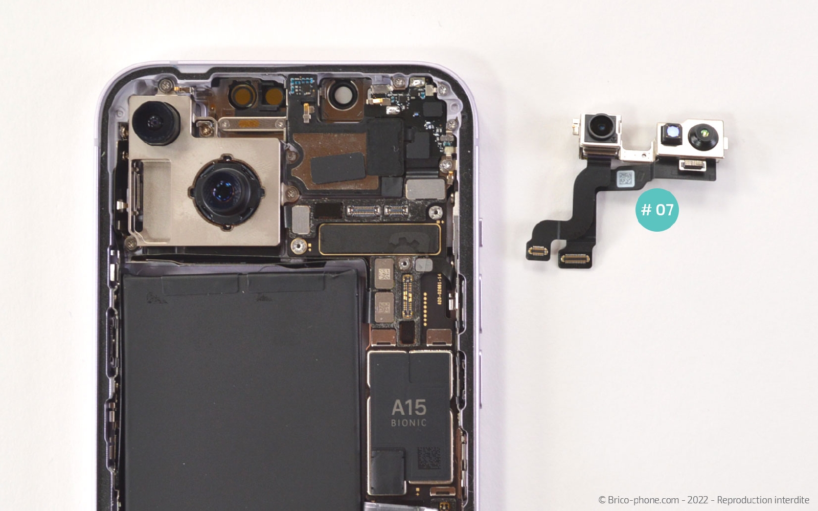 Comment changer le haut-parleur interne sur iPhone 14 photo 3