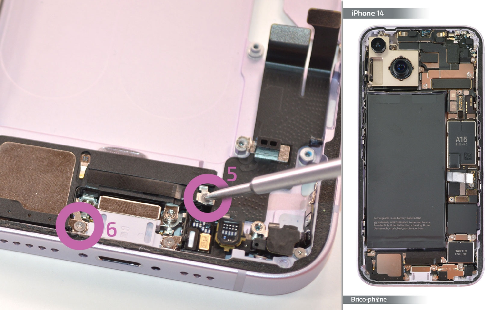Guide de réparation sur iPhone 14 photo 1