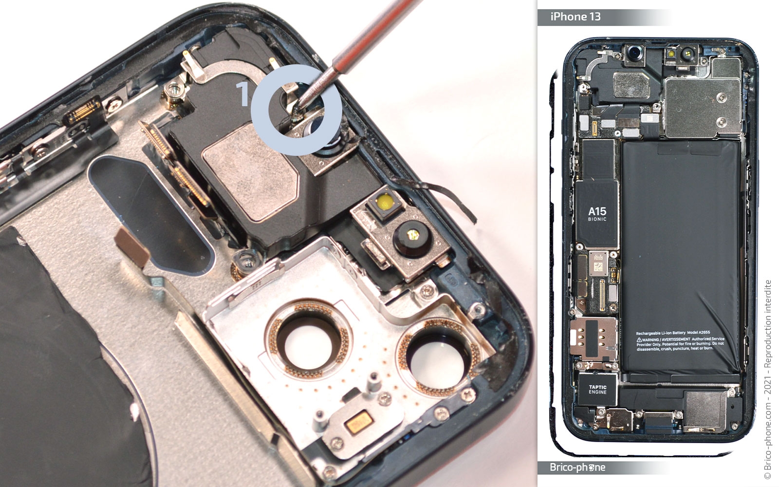 Comment remplacer le châssis complet sur iPhone 13 photo 2