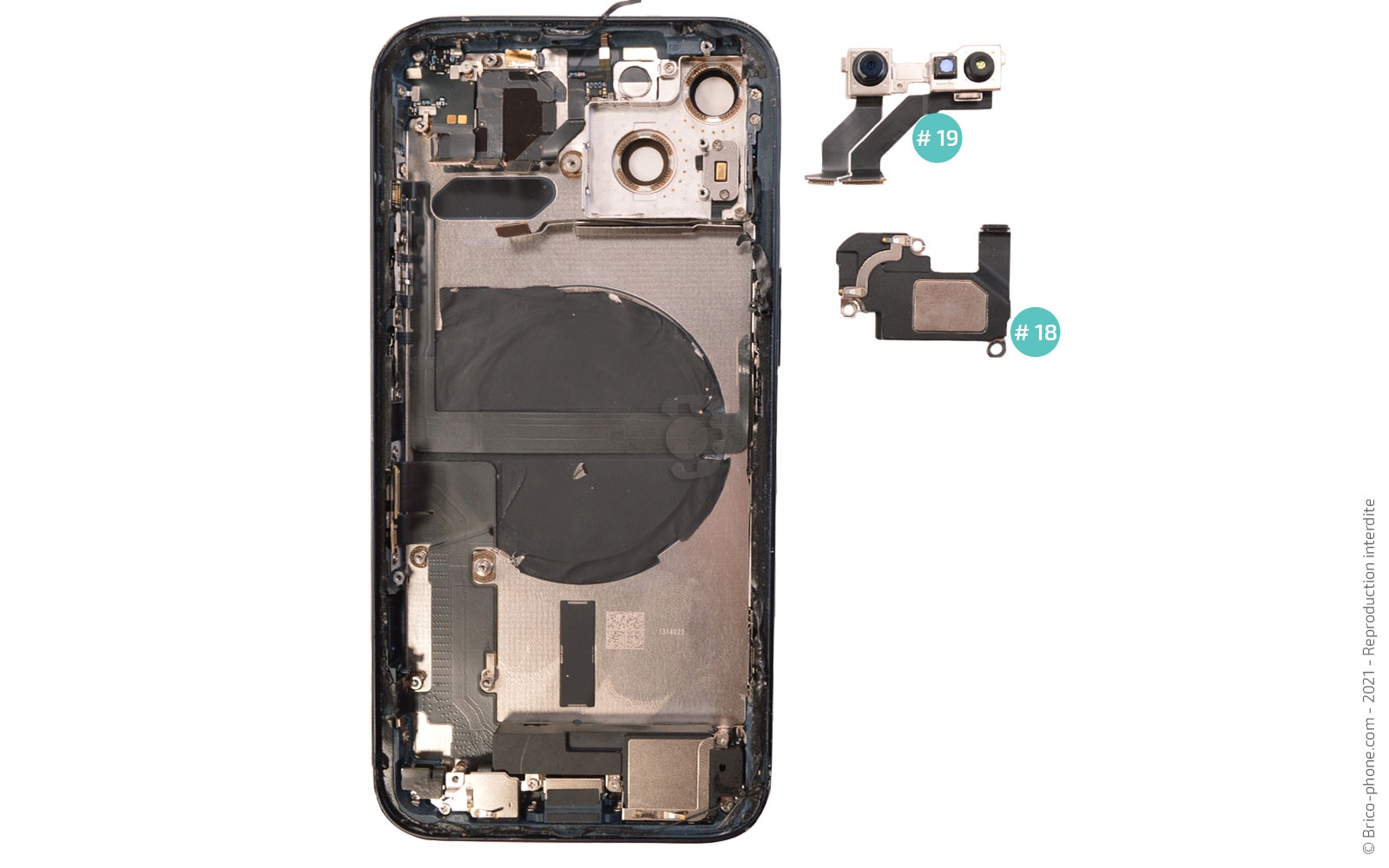 Comment remplacer le châssis complet sur iPhone 13 photo 2