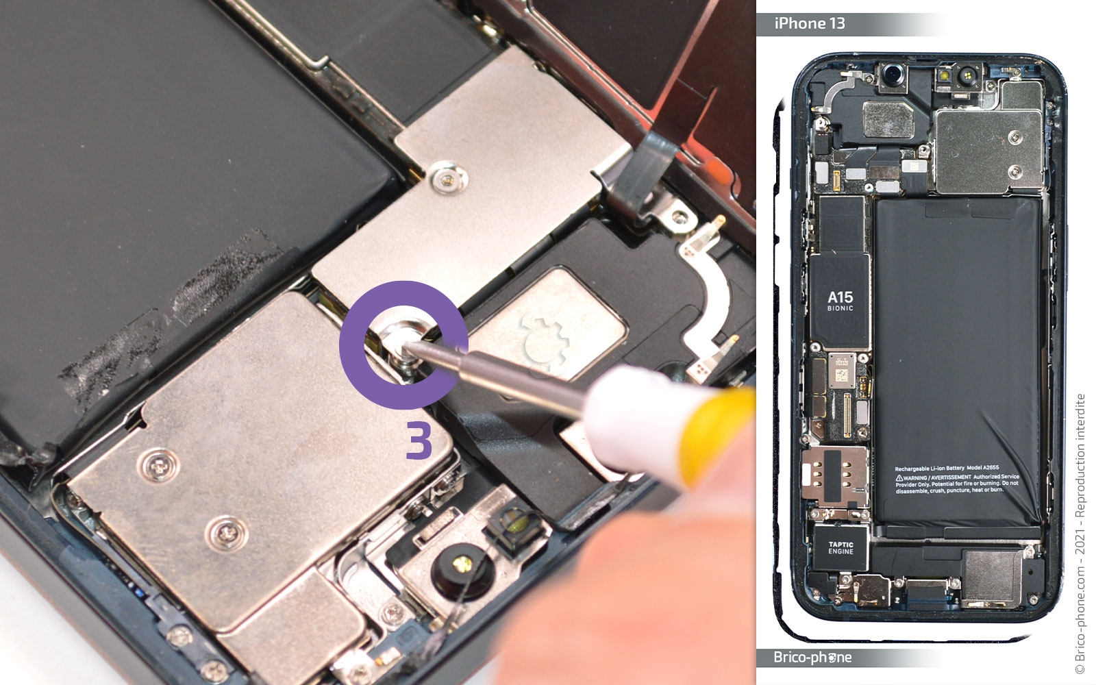 Comment remplacer le châssis complet sur iPhone 13 photo 2