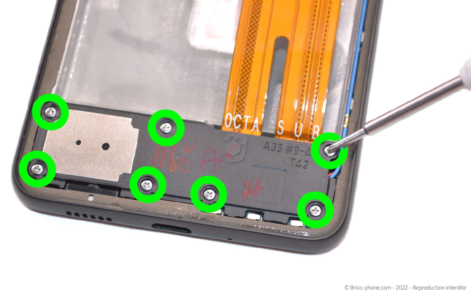 Comment changer le bloc écran sur Galaxy A33 5G photo 1