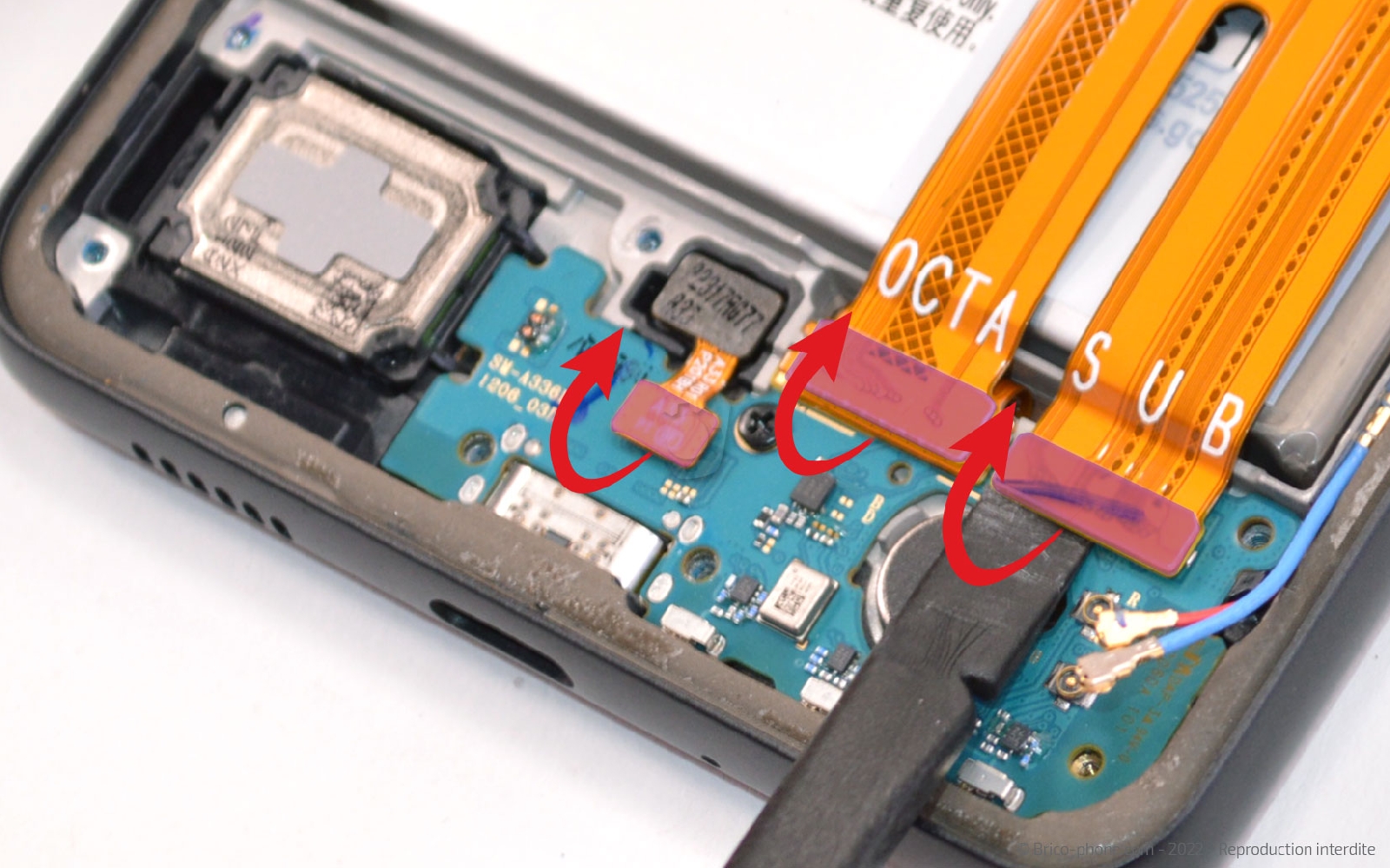 Comment changer le connecteur de charge sur Galaxy A33 5G photo 2