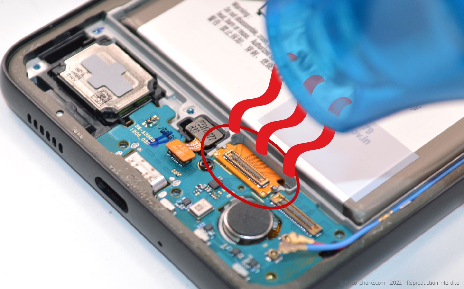 Comment changer le connecteur de charge sur Galaxy A33 5G photo 3