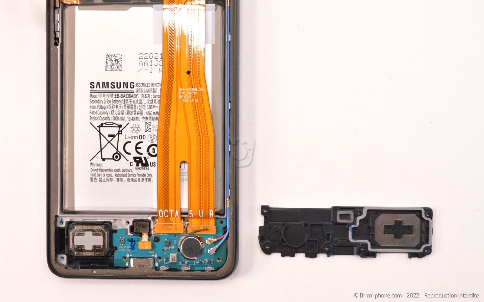 Comment changer le connecteur de charge sur Galaxy A33 5G photo 3