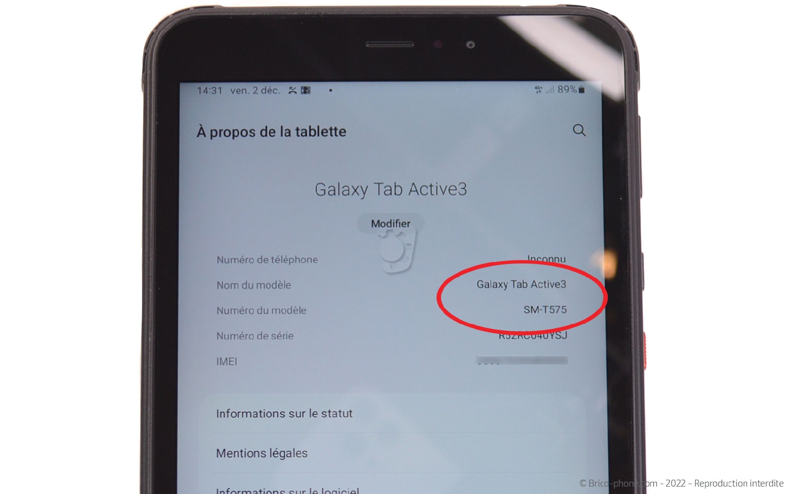 Comment changer la batterie sur Galaxy Tab Active 3 (SM-T575) photo 1