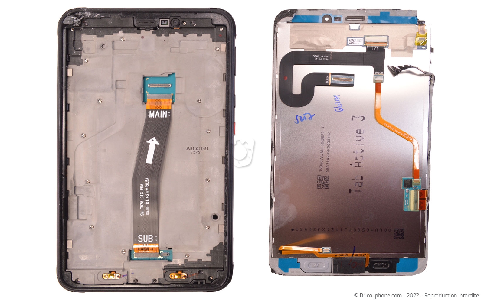 Comment remplacer l'écran sans les boutons sur Galaxy Tab Active 3 (SM-T575) photo 4