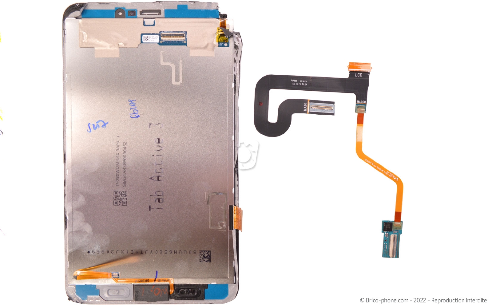 Comment remplacer l'écran sans les boutons sur Galaxy Tab Active 3 (SM-T575) photo 2