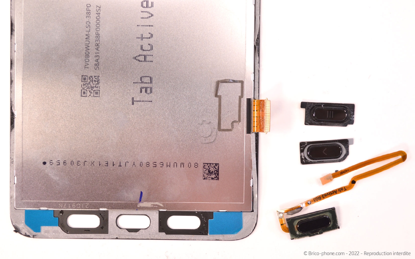 Comment remplacer l'écran sans les boutons sur Galaxy Tab Active 3 (SM-T575) photo 3