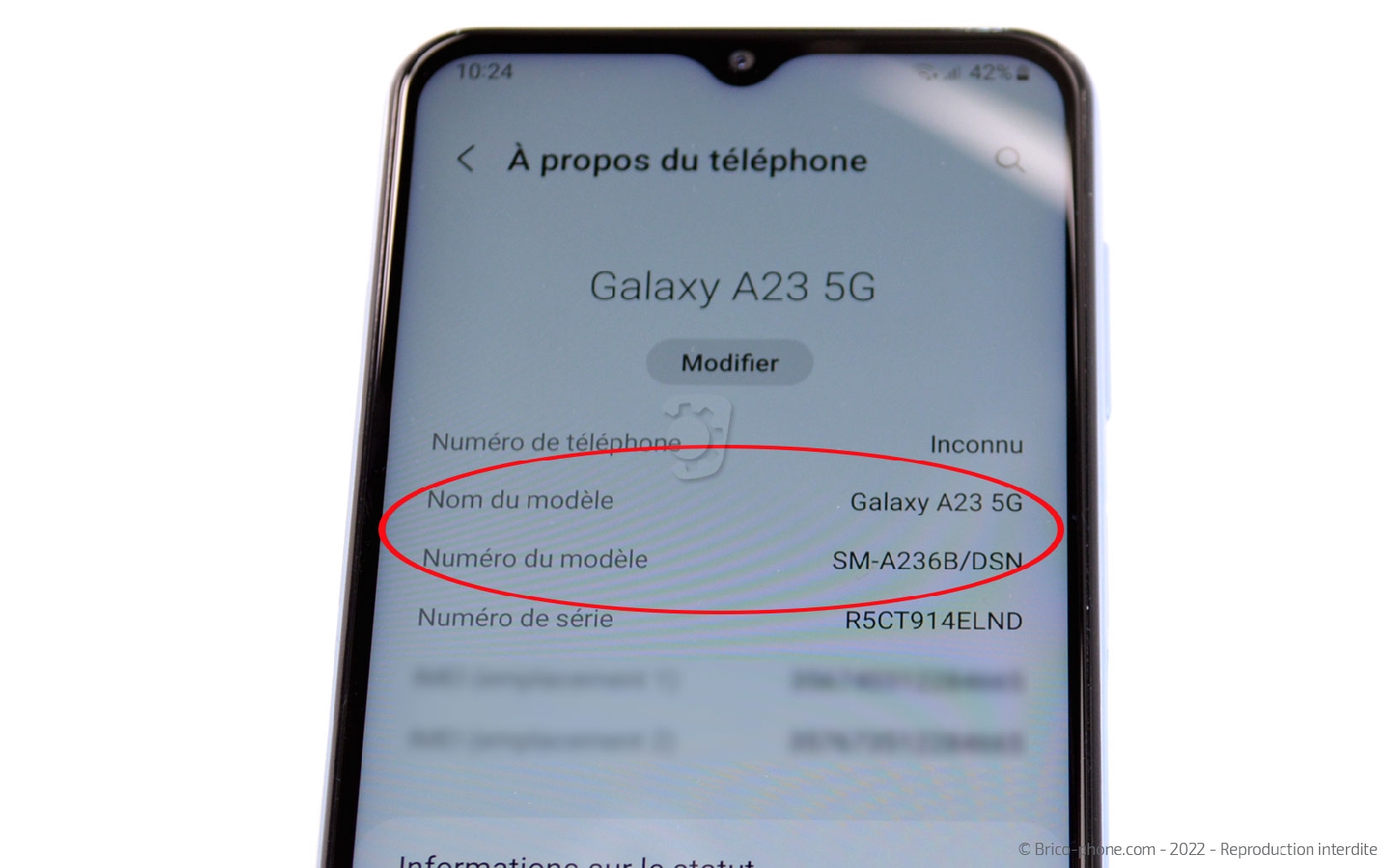 Comment changer la batterie sur Galaxy A23 (5G) photo 1