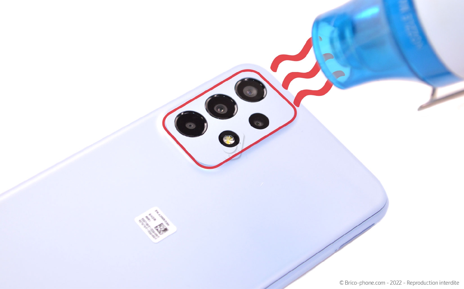 Comment changer la batterie sur Galaxy A23 (5G) photo 2