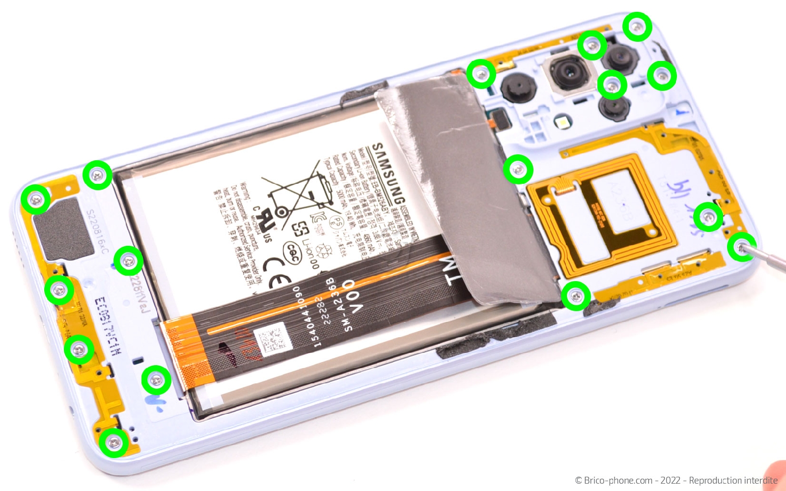 Comment changer le connecteur de charge sur Galaxy A23 (5G) photo 1