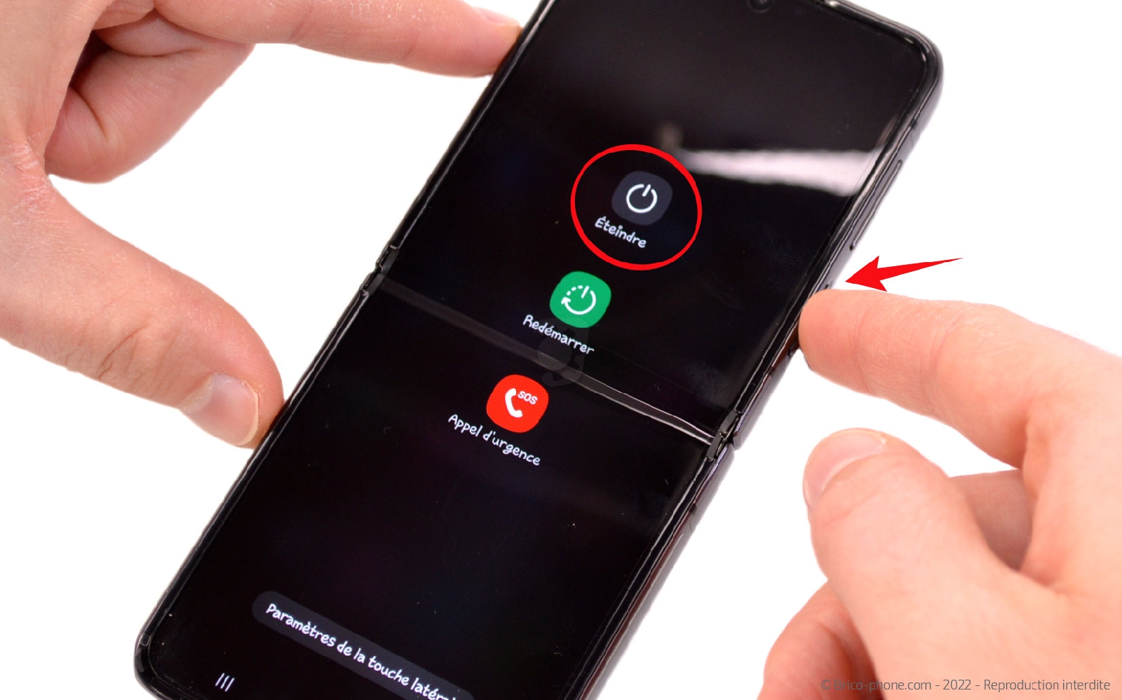 Comment changer les batteries sur Galaxy Z Flip4 photo 2