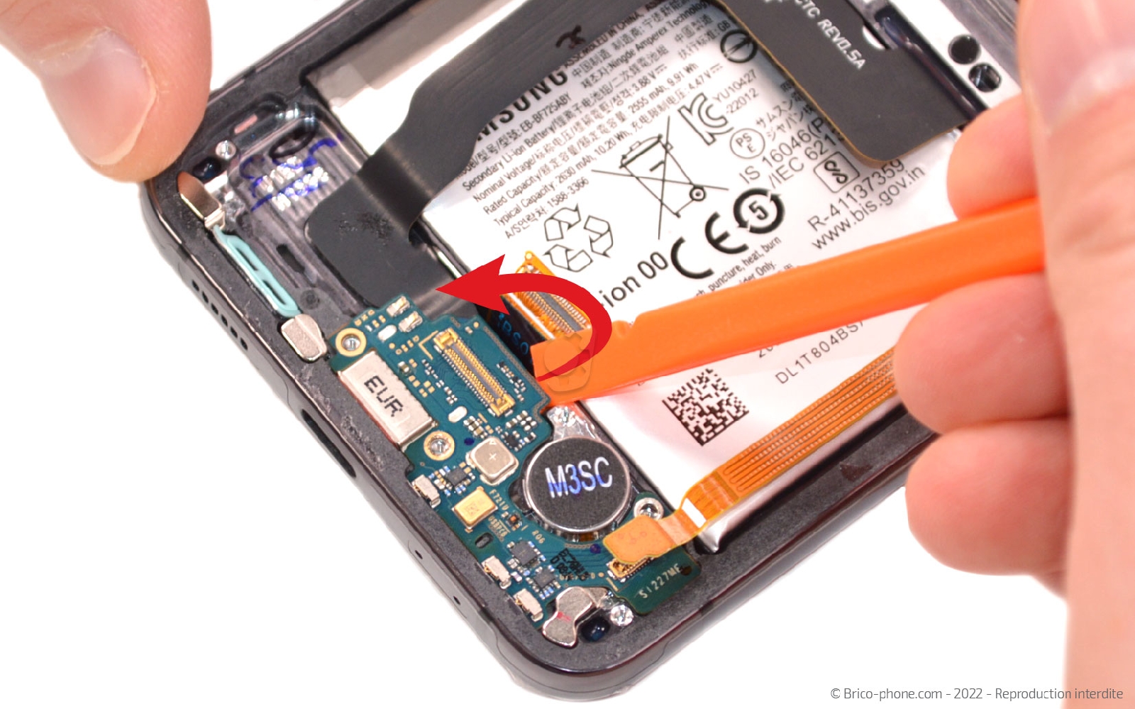 Comment changer les batteries sur Galaxy Z Flip4 photo 2