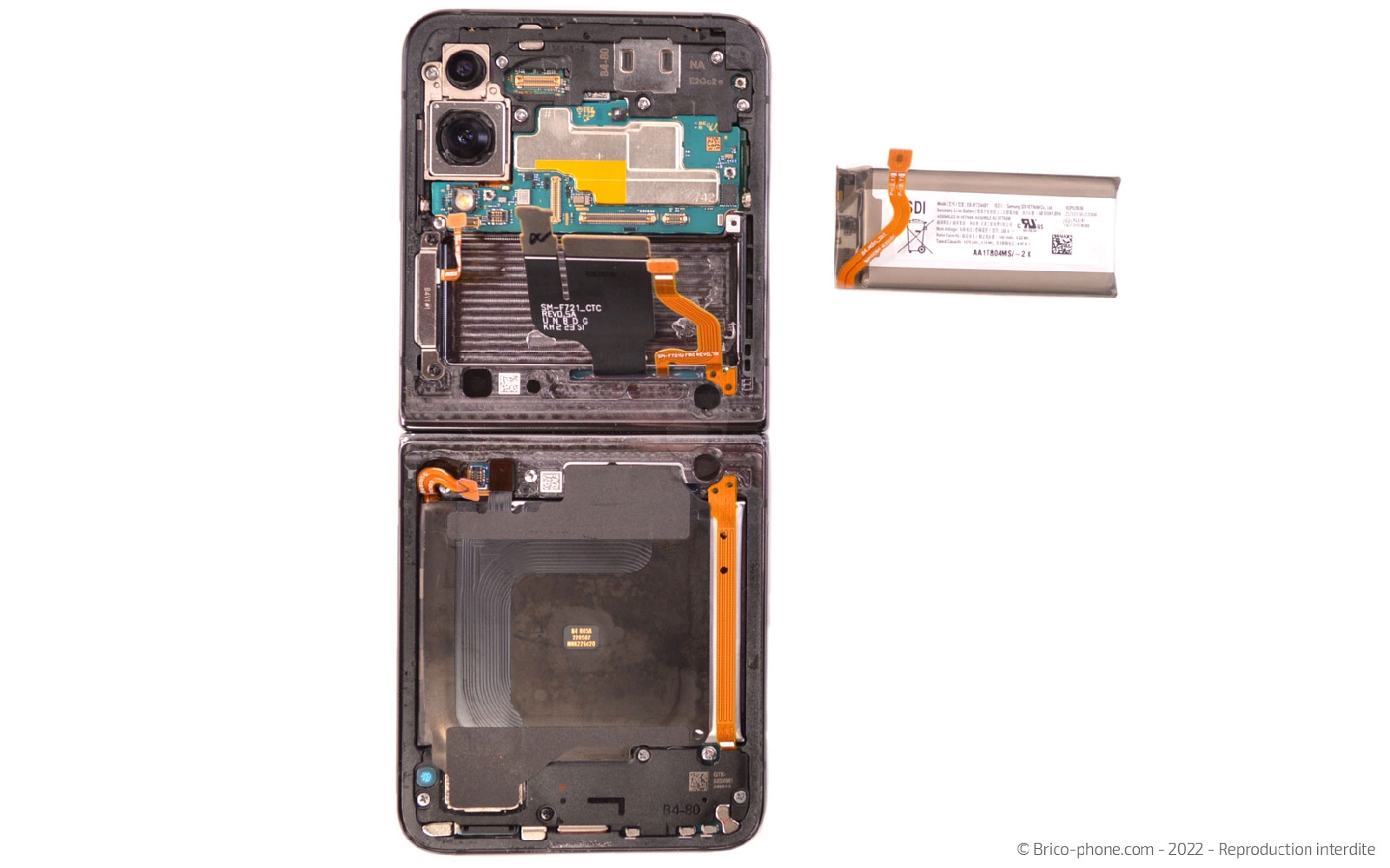 Comment changer les batteries sur Galaxy Z Flip4 photo 3