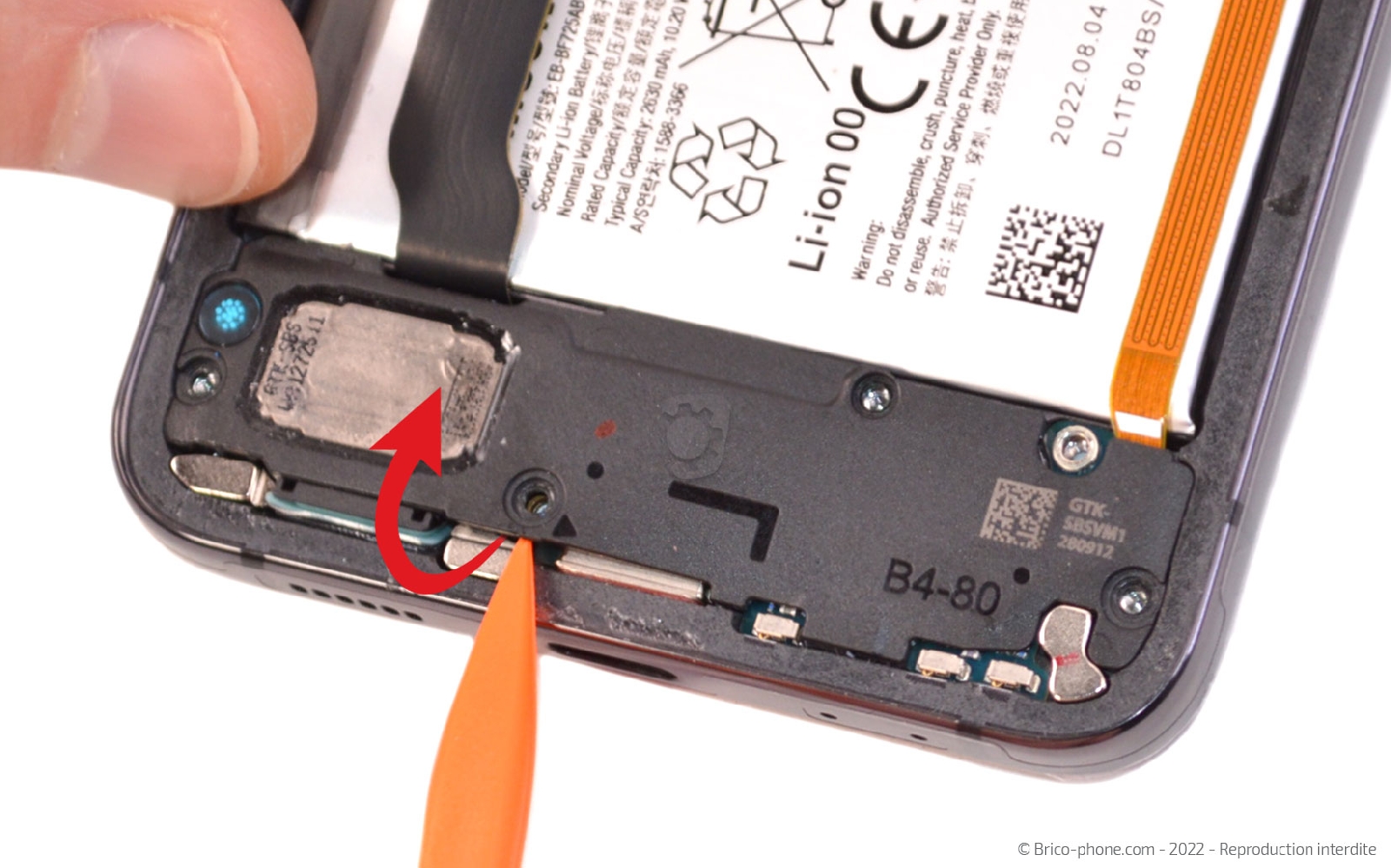 Comment changer les batteries sur Galaxy Z Flip4 photo 2