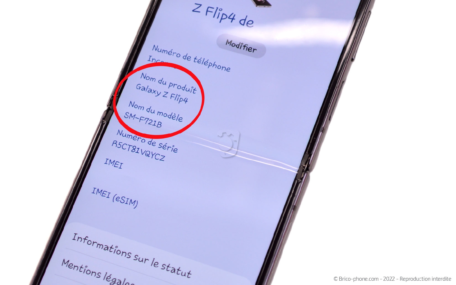 Comment changer le connecteur de charge sur Galaxy Z Flip4 photo 1