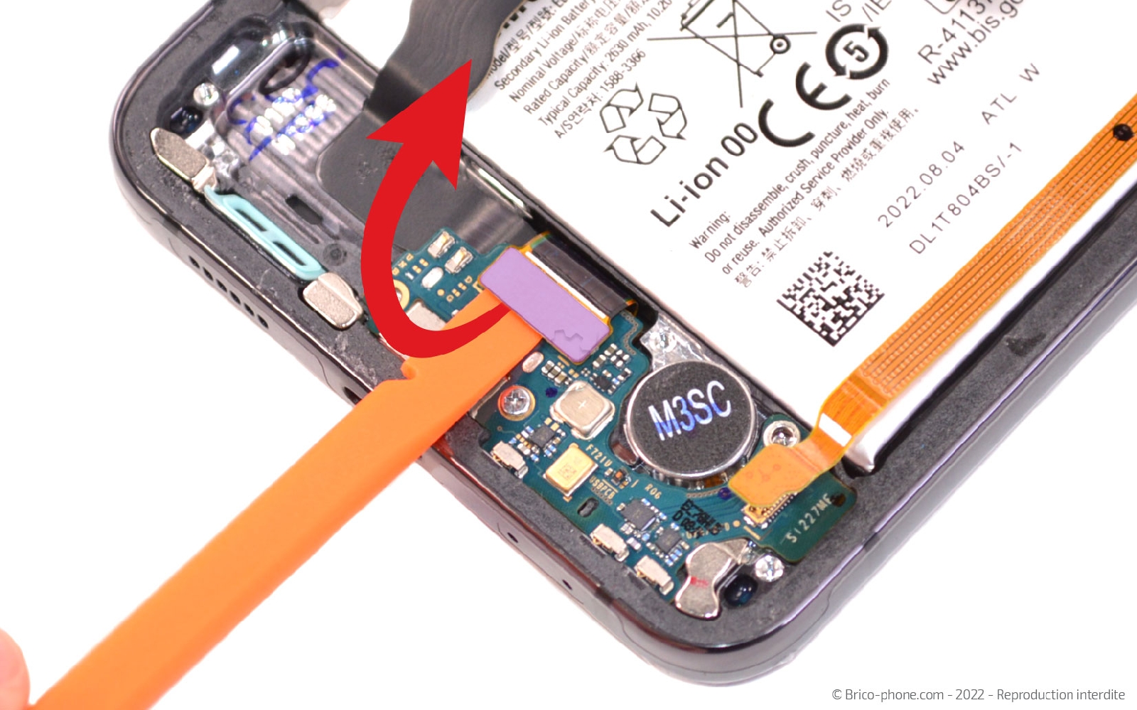 Comment changer le connecteur de charge sur Galaxy Z Flip4 photo 2