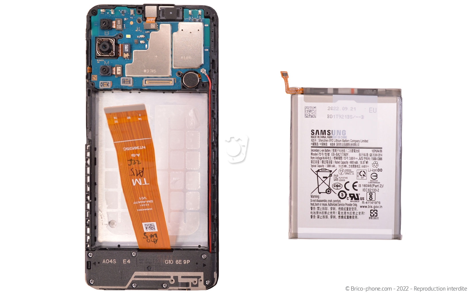 Comment changer le bloc écran complet ? sur Galaxy A04s photo 3