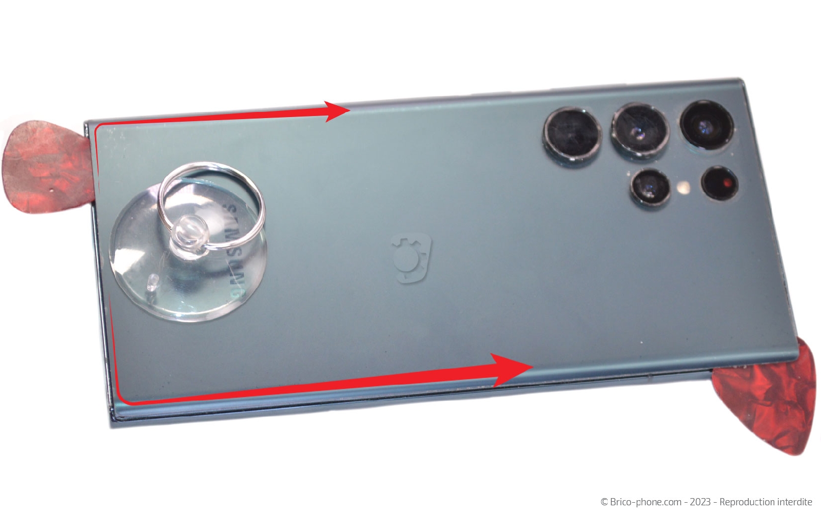 Comment remplacer le bloc écran sur Galaxy S22 Ultra photo 1