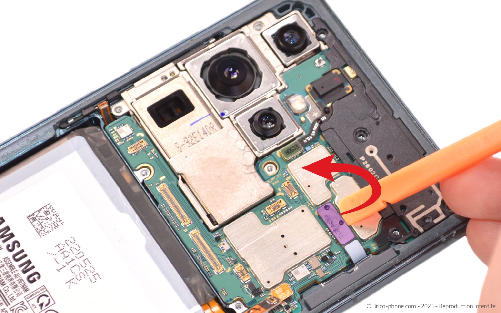 Comment remplacer le bloc écran sur Galaxy S22 Ultra photo 2