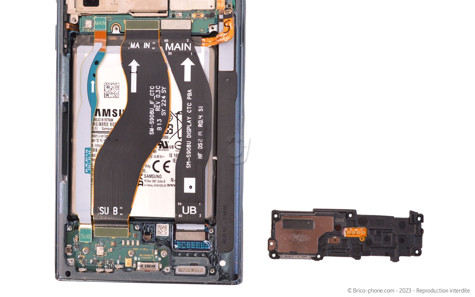 comment changer la batterie sur Galaxy S22 Ultra photo 3