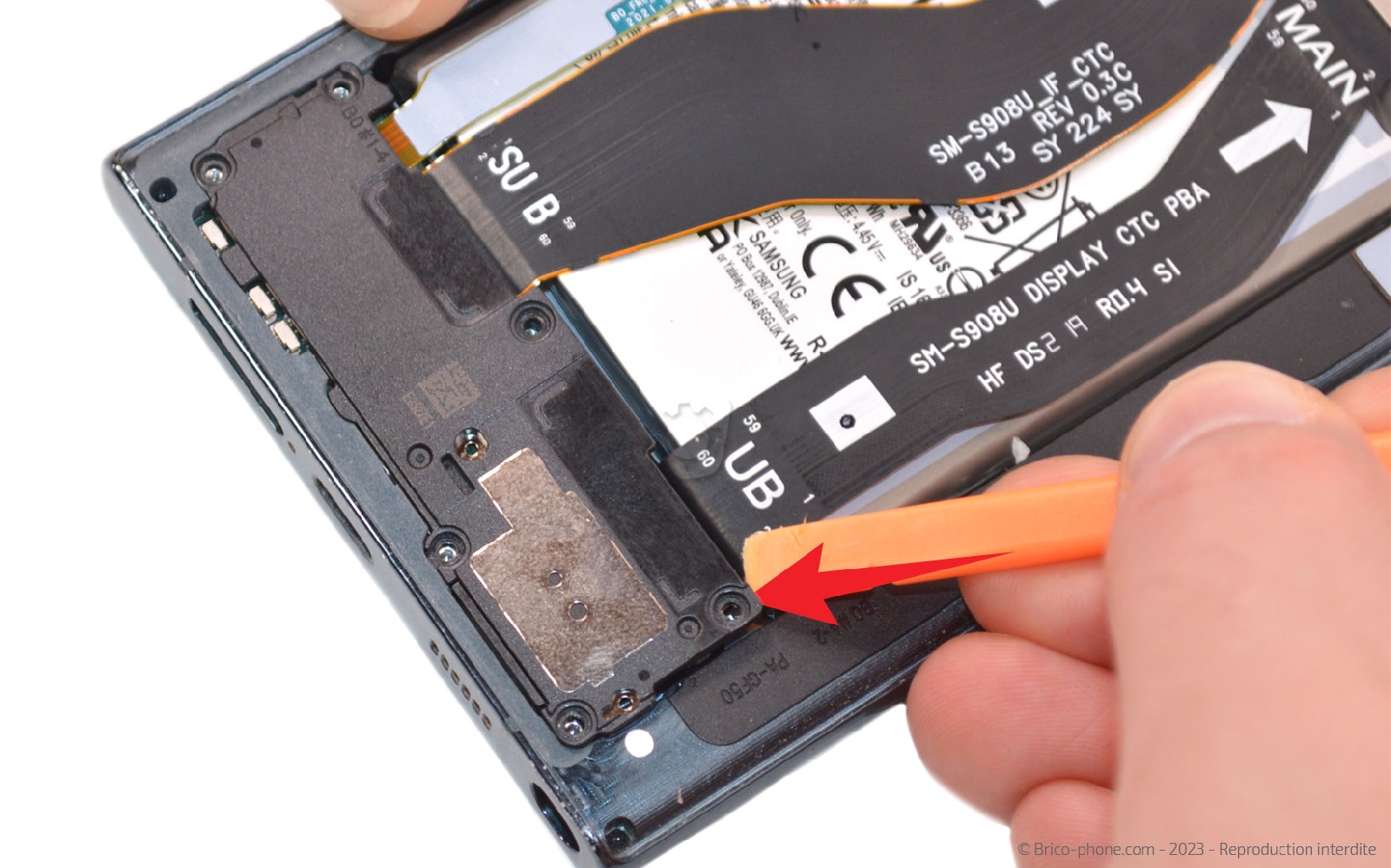 Comment changer le connecteur de charge sur Galaxy S22 Ultra photo 2